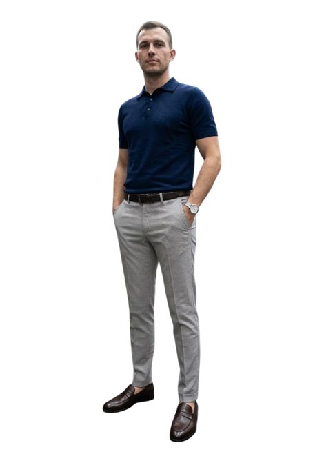 Pantalone Chino in Cotone Stretch MICHAEL COAL | Pantaloni | MC1.BRAD.25661CM09